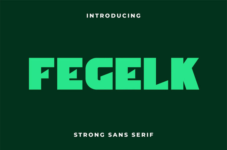 Fegelk Strong Font Creative Fonts