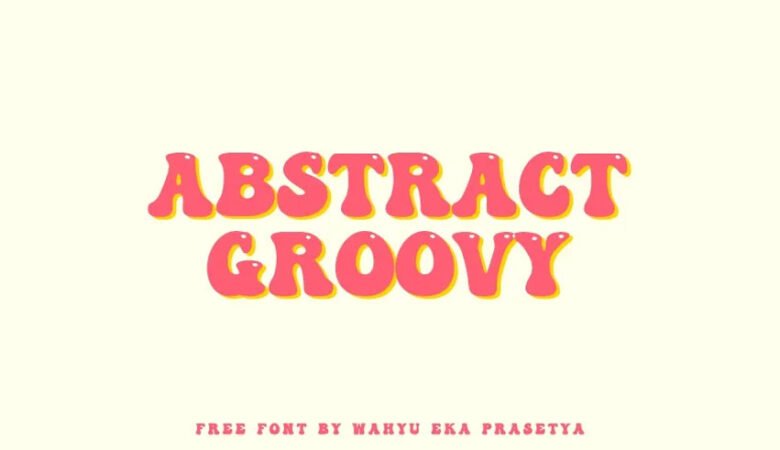 Abstract Groovy Font
