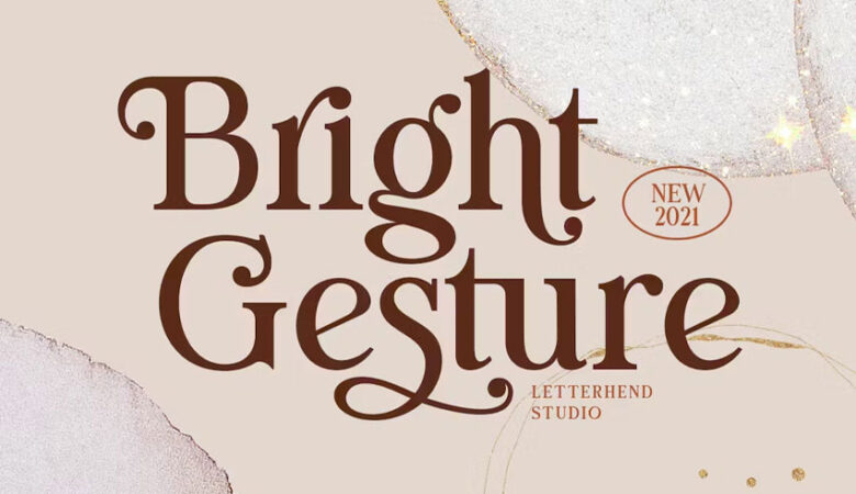 Bright Gesture Font