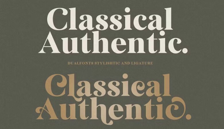 Classical Authentic Font