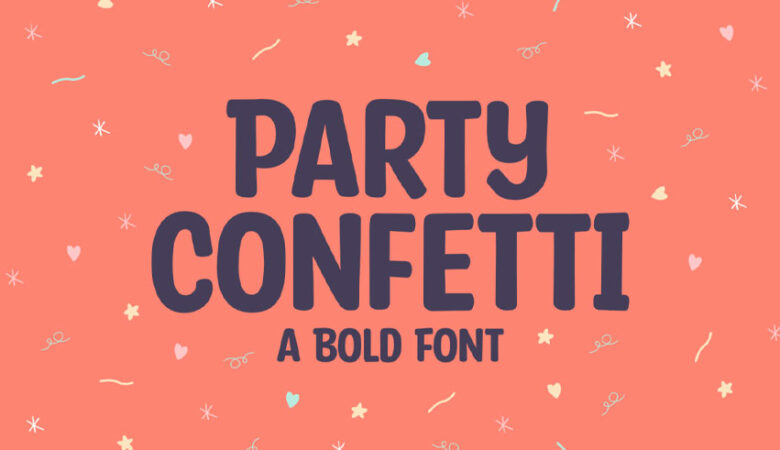 Party Confetti Font