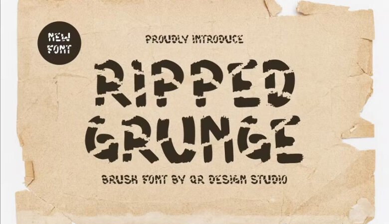 Ripped Grunge Font
