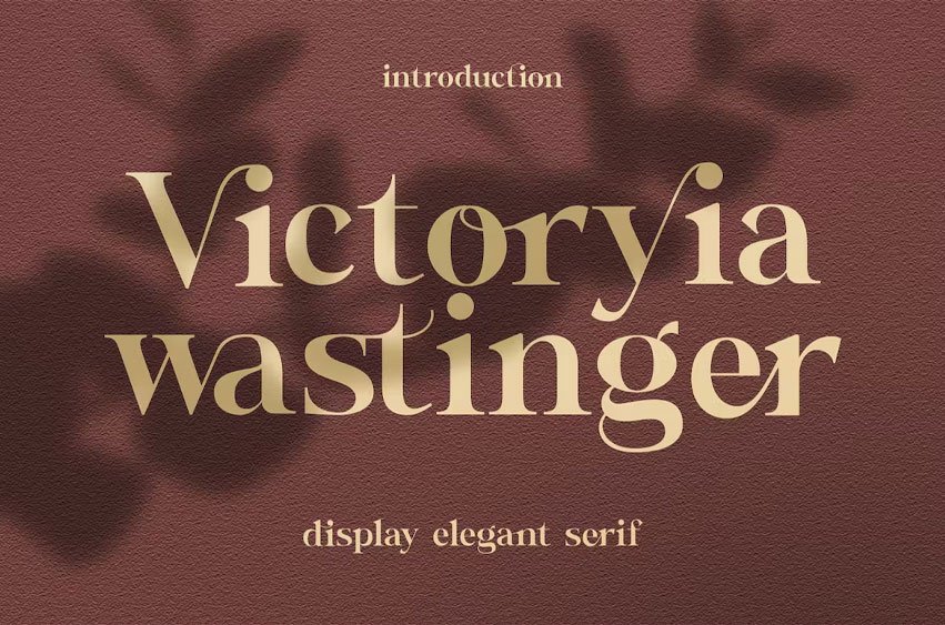 Victoryia Wastinger Font