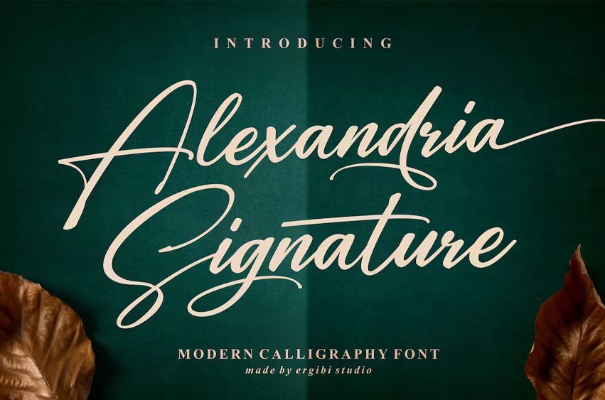 Alexandria Signature Font