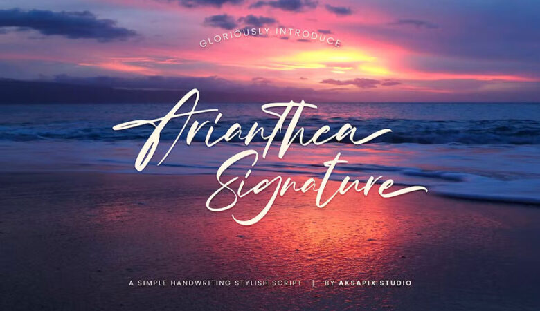 Arianthea Signature Font