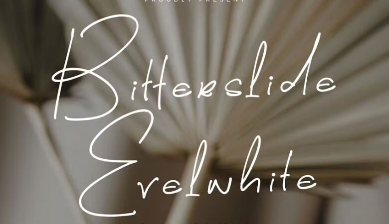 Bitterslide Evelwhite Font