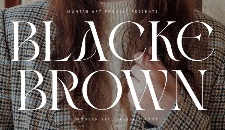 Blacke Brown Font