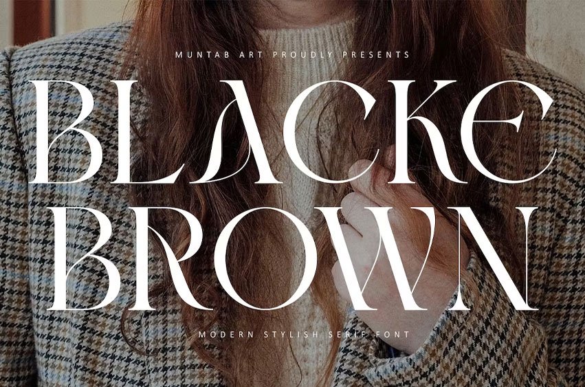 Blacke Brown Font