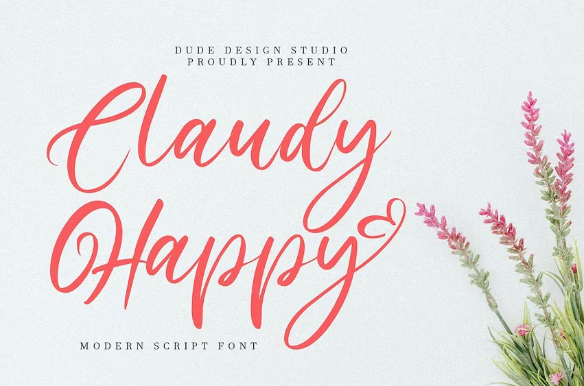 Claudy Happy Font