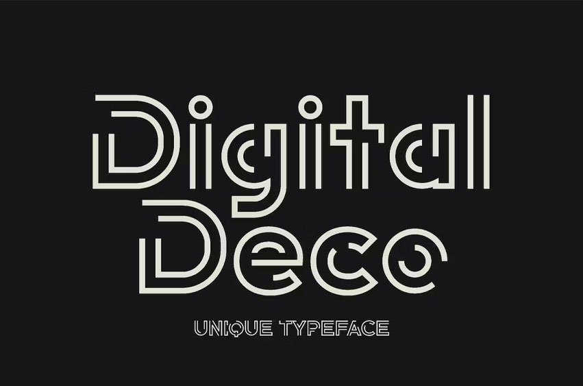Digital Deco Font