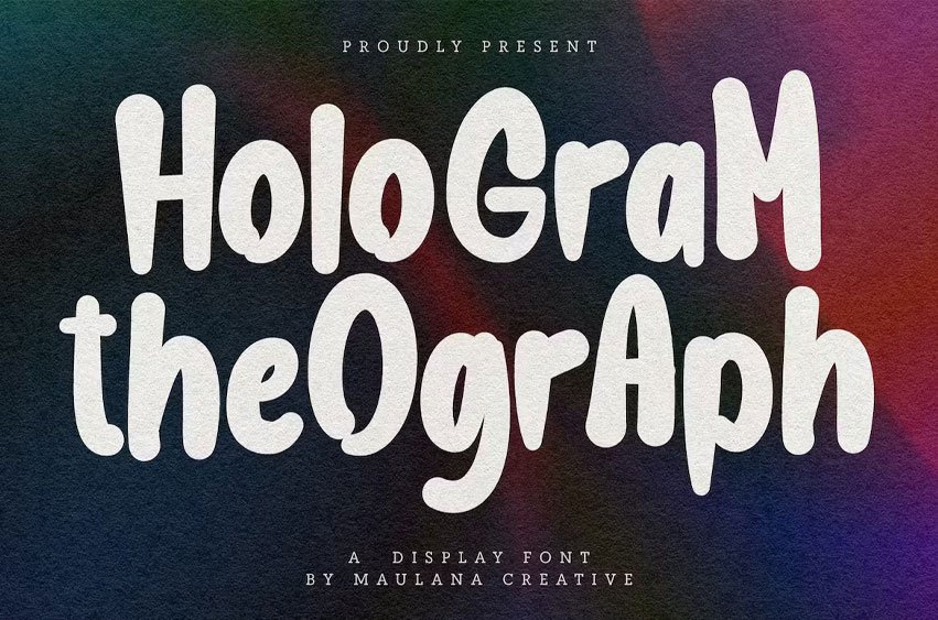 Hologram Theograph Font