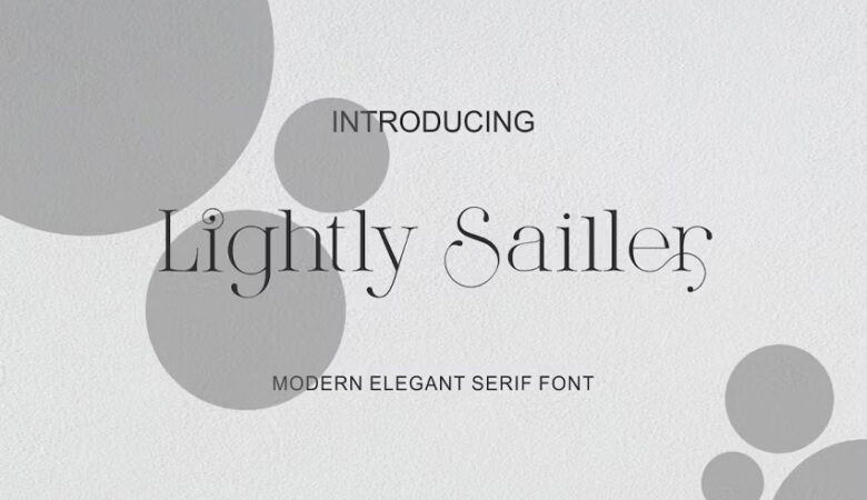 Lightly Sailler Font