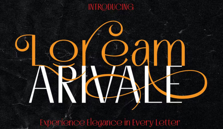 Loream Arivale Font