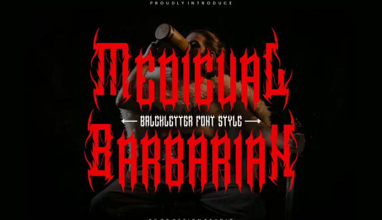 Medieval Barbarian Font