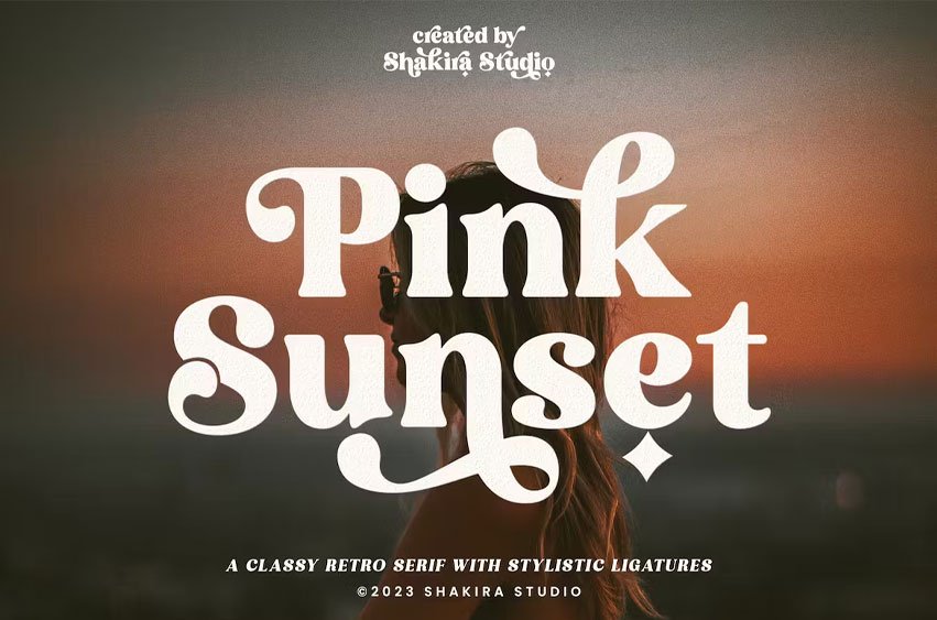 Pink Sunset Font