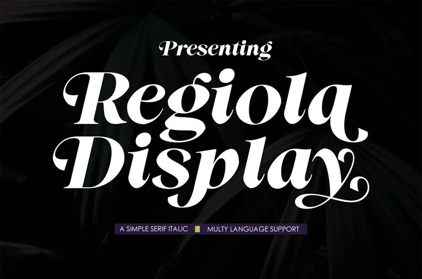 Regiola Display Font