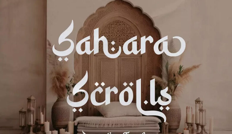 Sahara Scrolls Font