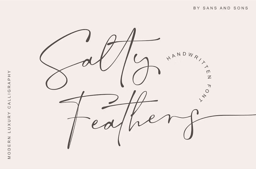 Salty Feathers Font