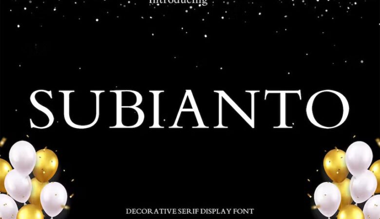 Subianto Font