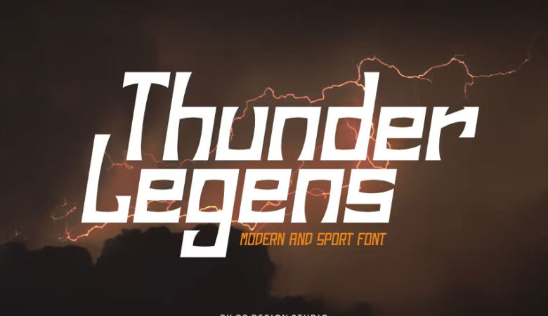 Thunder Legens Font