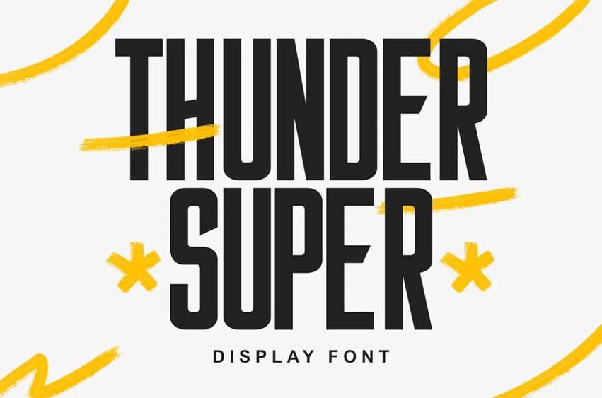 Thunder Super Font