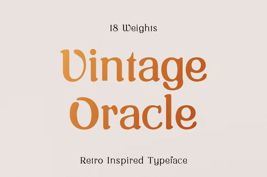 Vintage Oracle Font