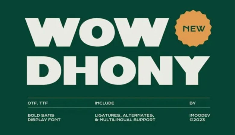 Wow Dhony Font