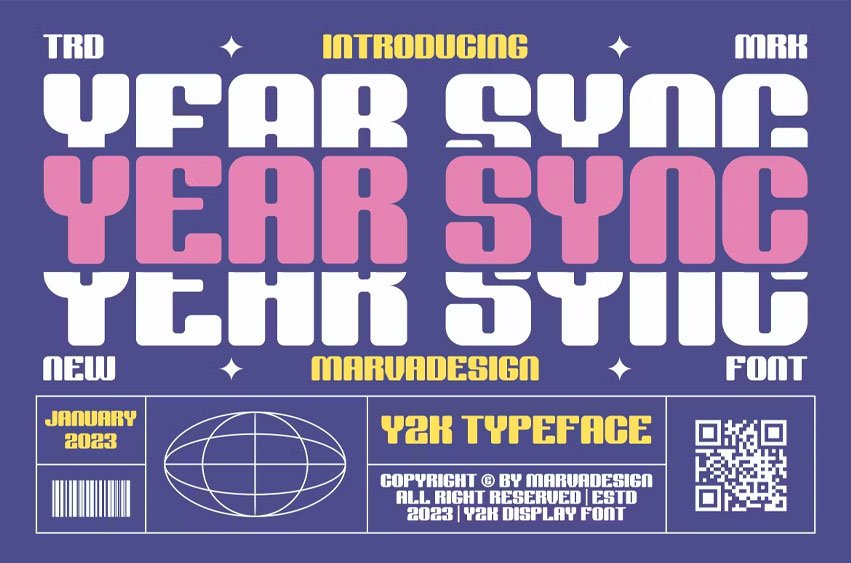Year Sync Font