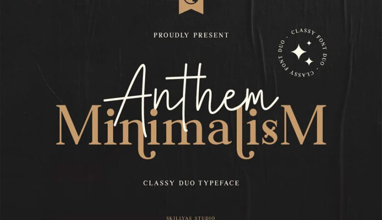 Anthem Minimalism Font