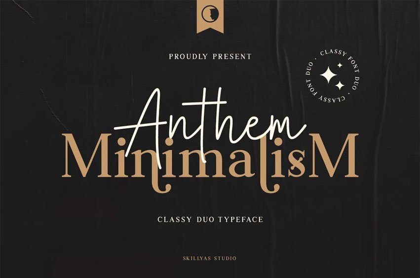 Anthem Minimalism Font
