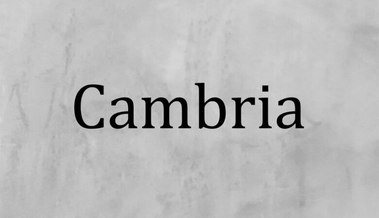 Cambria Font