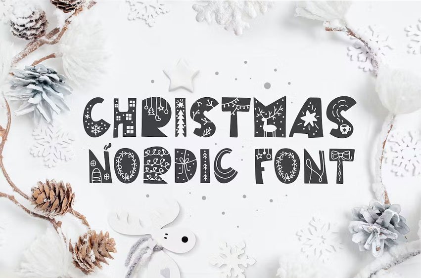 Christmas Nordic Font