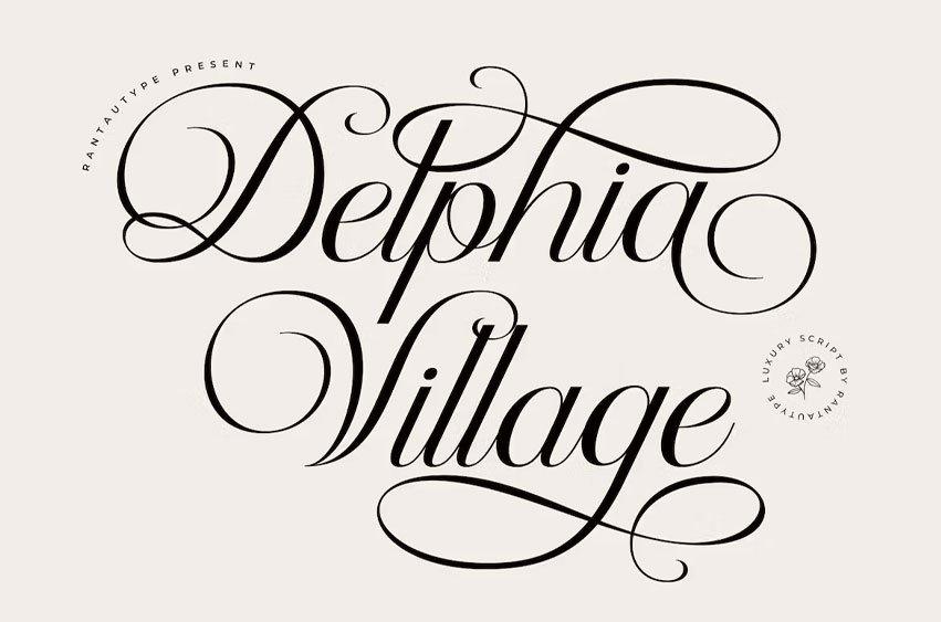 Delphia Village Font