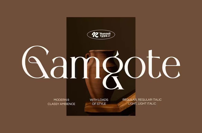 Gamgote Luxury Font