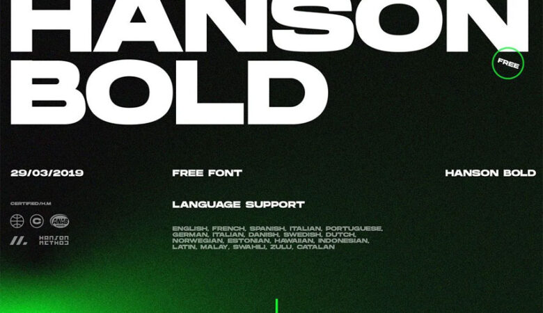 Hanson Bold Font