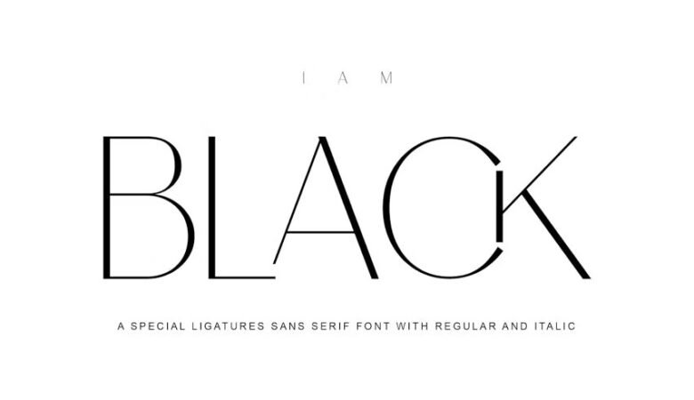 I Am Black Font