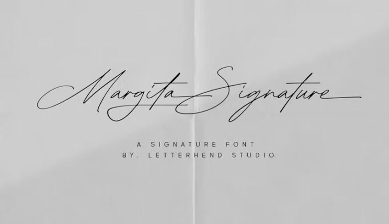 Margita Signature Font