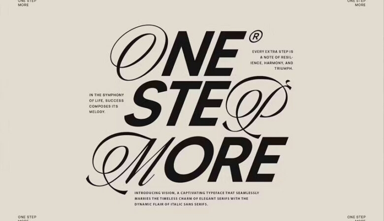 One Step More Font