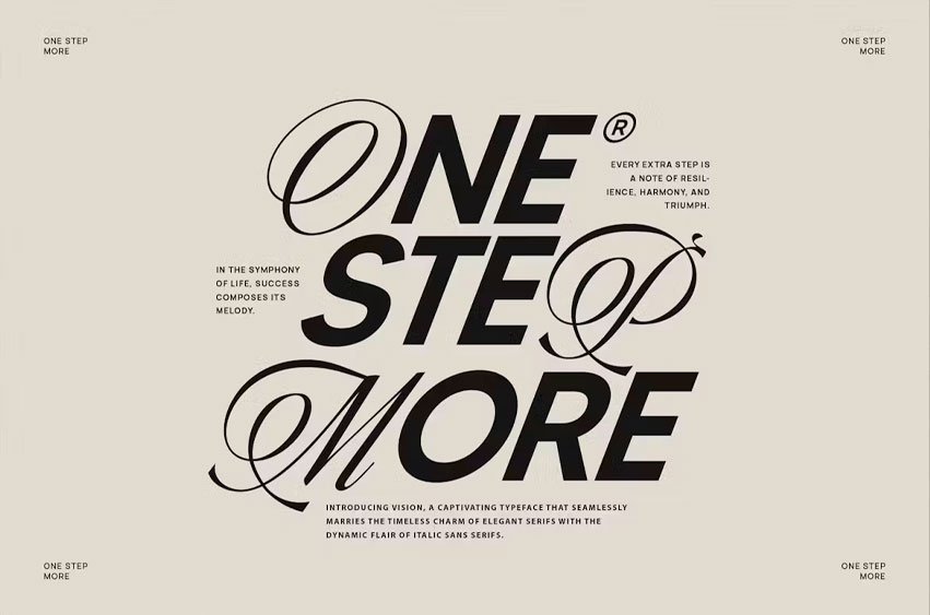 One Step More Font