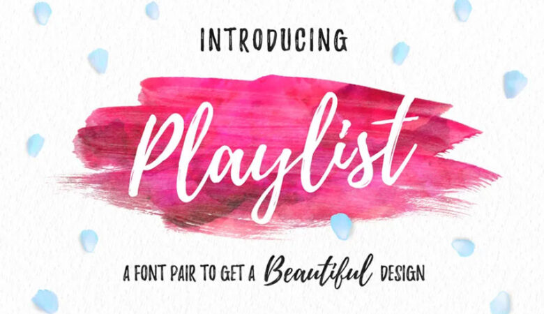 Playlist Script Font