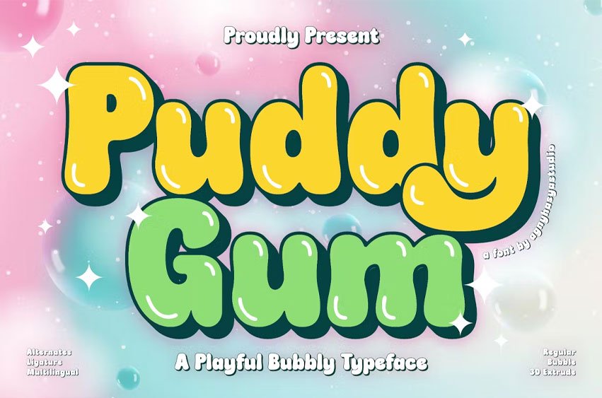Puddy Gum Font