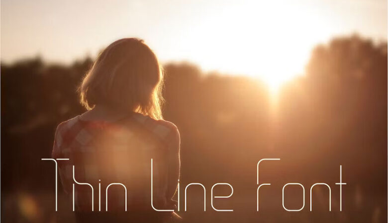 Thin Line Font