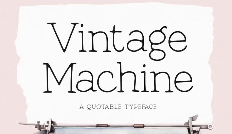 Vintage Machine Font