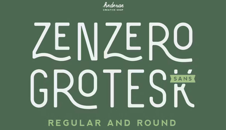 Zenzero Grotesk Sans Font