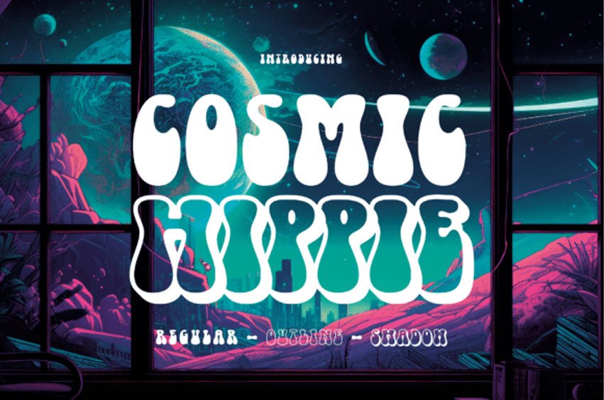 Cosmic Hippie Font
