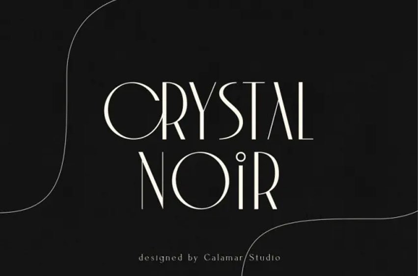 Crystal Noir Font