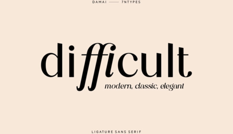 Difficult Font