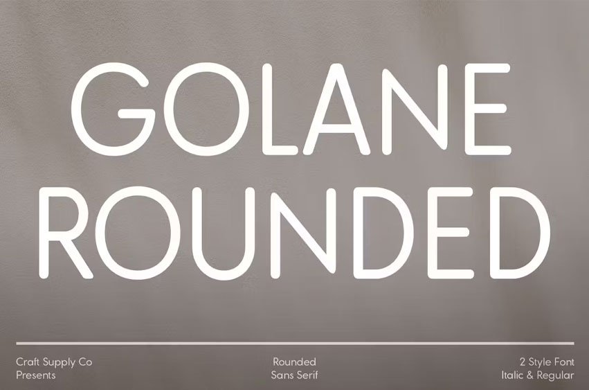 Golane Rounded Font