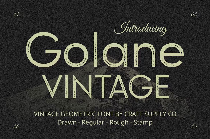 Golane Vintage Font