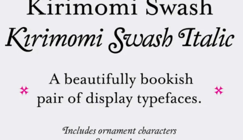 Kirimomi Swash Font